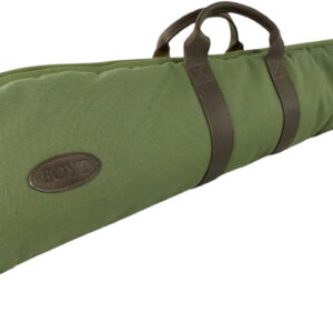 Boyt Harness GCRFUS48 Canvas Rifle Case 48" Green Waxed Canvas w/ Tanned Leather Accents Quilted Flannel Lining