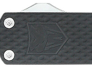 CobraTec Knives MNBLKMGEN2DNS Mini Mamba Gen II 2.25" OTF Plain Stonewashed D2 Steel Blade, 3.38" Black Textured Anodized Aluminum Handle