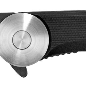 Camillus 19640 Cirque 2.75" Folding Drop Point Plain Black AUS-8 Carbonitride Titanium Blade, Black G10 Handle