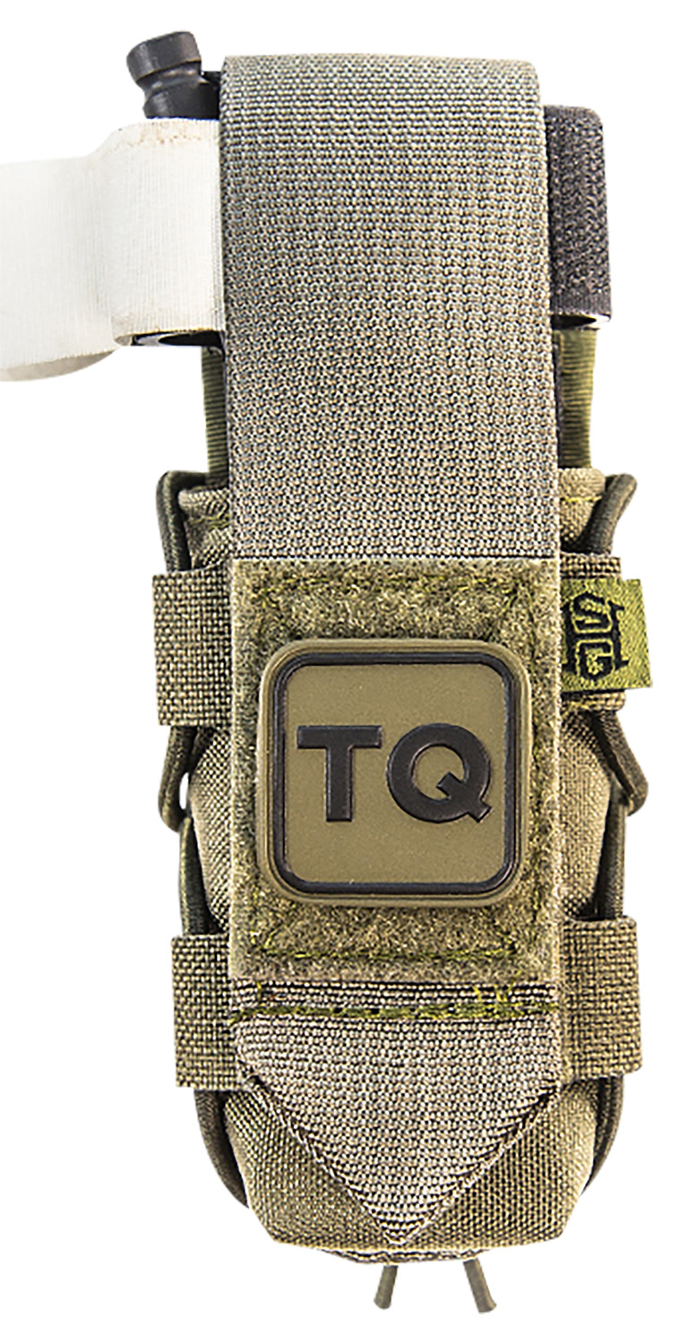High Speed Gear 11TQ00OD TACO Tourniquet Pouch, OD Green Nylon with Velcro Closure, Fits MOLLE, Compatible with Most Windlass-Style Tourniquets, Includes TQ Patch
