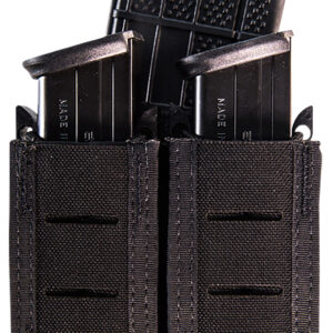 High Speed Gear 41TP02BK TACO Duty Double (2 Pistol/1 Rifle), Black Nylon with MOLLE Exterior, Fits MOLLE & 2" Belt