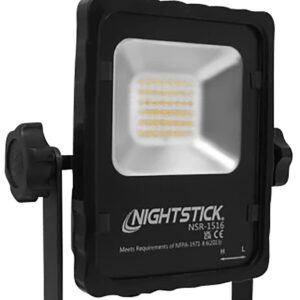 Nightstick NSR1516 Rechargeable LED Scene Light with Magnetic Base  Black
