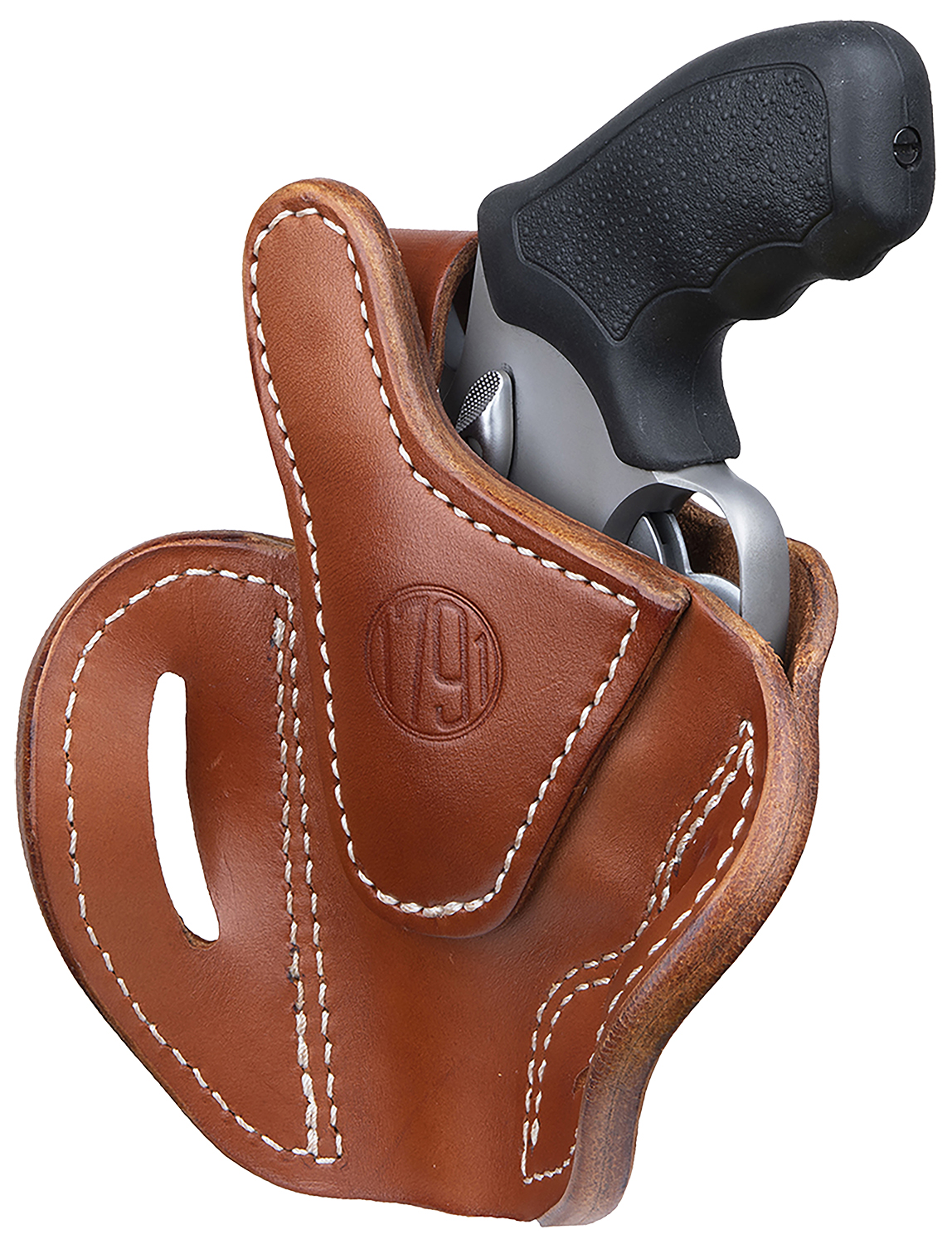 1791 Gunleather RVHX2SCBRR RVHX-2S OWB Size 02S Classic Brown Leather Fits Up to 3" Barrel, K/L-Frame, Belt Slide Right Hand