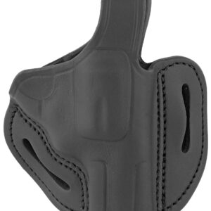 1791 Gunleather RVHX2SSBLR RVHX-2S  OWB Size 02S Stealth Black Leather Fits Up to 3" Barrel, K/L-Frame, Belt Slide Right Hand