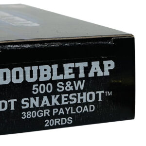 DoubleTap Ammunition 500SWSS2 Snake Shot 500S&W Mag 380gr 20 Per Box/25 Case