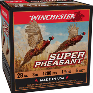 Winchester Ammo X283PH5 Super Pheasant 28Gauge 3" 1 1/8oz 5Shot 25 Per Box/10 Case