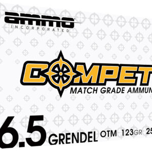 Ammo Inc 65GR123BTHPA20 Compete 6.5Grendel 123gr Open Tip Match 20 Per Box/10 Case