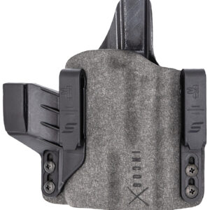 Safariland INCOG0835A0CX261 IncogX  IWB Black/Gray Boltaron Belt Clip Fits Glock 17/19 Right Hand