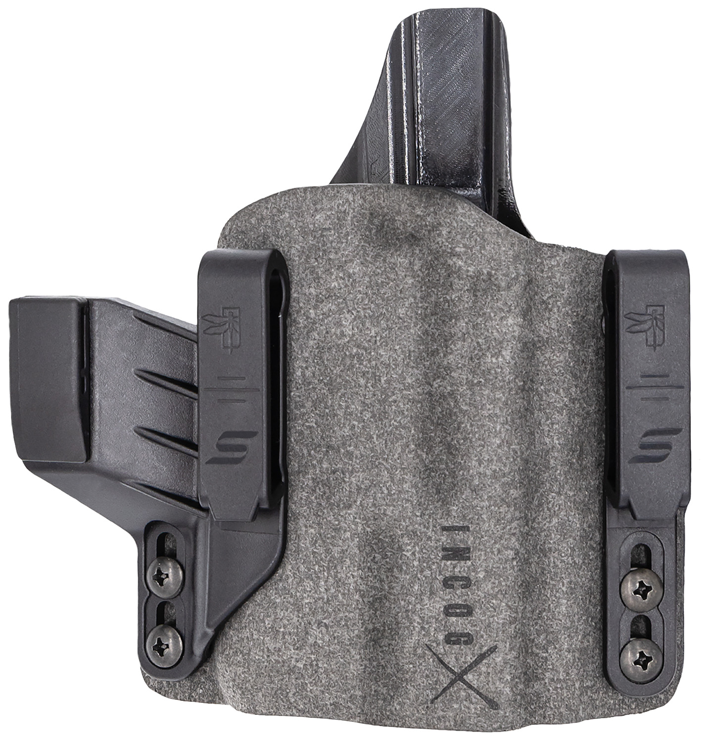 Safariland INCOG0895A0CX261 IncogX IWB Black/Gray Boltaron Belt Clip Fits Glock 43X/48 Right Hand