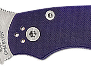 Spyderco C36GPDBL2 Military 2 4" Folding Plain Satin CPM S30V SS Blade, Dark Blue Textured G10 Handle