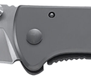 CRKT 6450S Drifter  EDC 2.88" Folding Drop Point Plain Satin 8Cr14MoV SS Blade, Silver Stainless Steel Handle