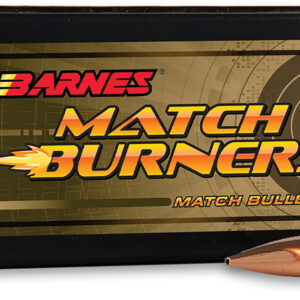 Barnes Bullets 32050 Match Burners 22Cal 77gr Match Burners Boat Tail 100 Per Box/10 Case