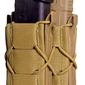 High Speed Gear 24DD00CB TACO Gen 2 Double Decker Coyote Brown Nylon Laminate MOLLE Mount Pistol/Rifle