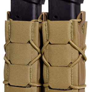 High Speed Gear 24PT02CB TACO Gen 2 Double Coyote Brown Nylon Laminate MOLLE Mount Pistol