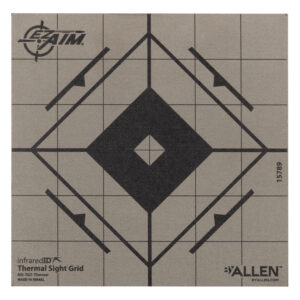 Allen 15789 Thermal Target Sight-In Grid Hanging Paper 6" x 6" Black/Gray