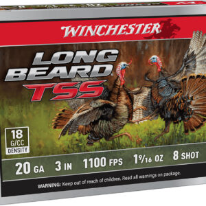 Winchester Ammo LBTSS2038 Long Beard TSS  20Gauge 3" 1 5/8oz Tungsten 8Shot 5 Per Box/10 Case