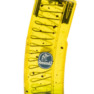 Amend2 556MODCBAN30 MOD-C Banana 30rd 5.56 NATO Fits AR-15 Yellow/Green Polymer