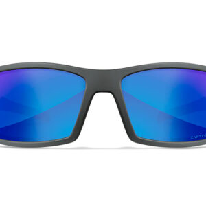 Wiley X SSTWI09 Twisted M/L Blue Mirror Lens Polycarbonate Matte Gray Frame