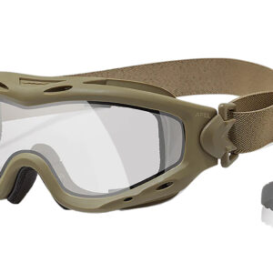 Wiley X SP30DLT Spear Apel Goggles Clear Lens Tan Frame