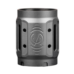 SilencerCo AC5449 Bravo MAAD Brake 2.0 Black Anodized Aluminum 2.11" OAL 1.68" Diameter
