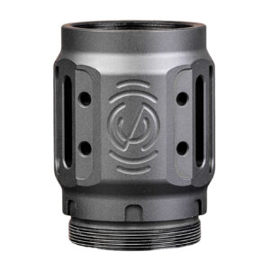 SilencerCo AC5451 Charlie MAAD Brake 2.0 Black Anodized Aluminum 2.23" OAL 1.68" Diameter
