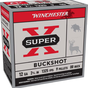 Winchester Ammo XB1200VP25 Super X 12Gauge 2.75" 00Buck Shot 25 Per Box/10 Case