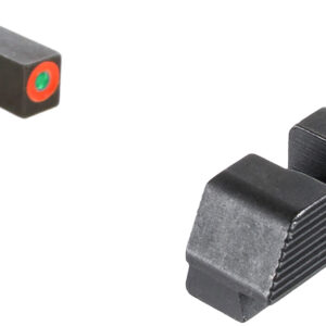 AmeriGlo GL433 Protector Sight Set for Glock Green Tritium Orange Outline Front Sight-Black Serrated Rear Sight