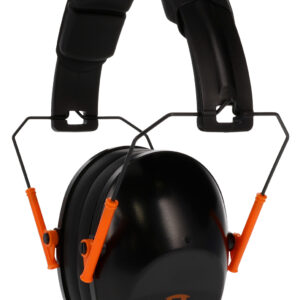 Walker's GWPFPM1BKO Pro Low Profile Passive Muff 22 dB Over the Head Black/Orange Accent Polymer
