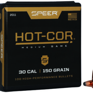 Speer 2011 Hot-Cor  30Cal 150gr Soft Point Flat Nose 100 Per Box/5 Case