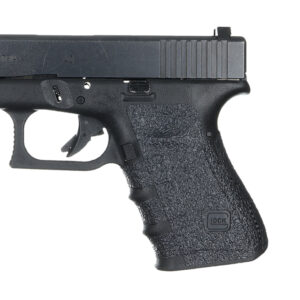 Talon Grips 110R Adhesive Grip  Compatible w/Glock 19/23/25/32/38 Gen4 w/No Backstrap, Black Textured Rubber