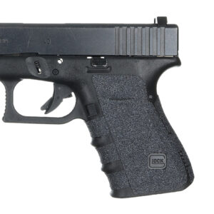 Talon Grips 110G Adhesive Grip  Compatible w/Glock 19/23/25/32/38 Gen4 w/No Backstrap, Black Textured Granulate