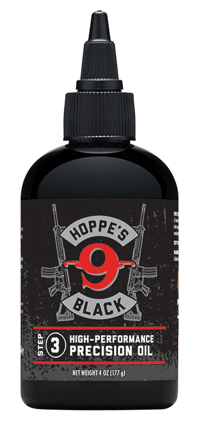 Hoppe's HBL4 Black Precision Oil Lubricates Prevents Rust & Corrosion 4 oz. Squeeze Bottle