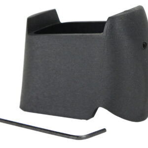 Pachmayr 03851 Mag Sleeve Compatible w/Glock 17/22 Mags To Fit Glock 26/27 Models, Black Polymer