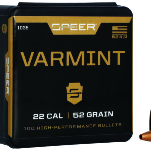 Speer 1035 Varmint 22Cal 52gr Hollow Point 100 Per Box/5 Case