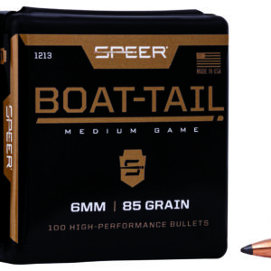 Speer 1213 Boat-Tail 6mm 85gr Jacketed Soft Point Boat Tail 100 Per Box/5 Case