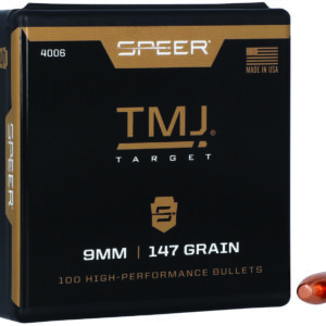 Speer 4006 TMJ 9mm 147gr Total Metal Jacket 100 Per Box/5 Case
