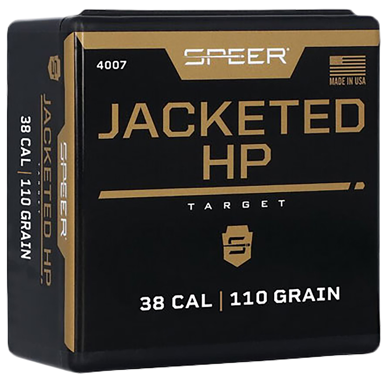 Speer 4007 Handgun 38Cal 110gr Jacketed Hollow Point 100 Per Box/5 Case