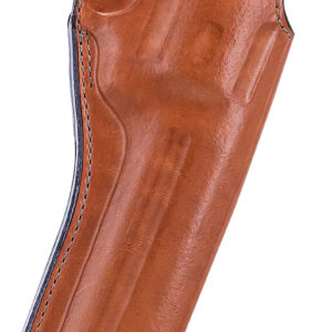 Bianchi 12688 111 Cyclone Belt Holster Size 09 OWB Open Bottom Style made of Leather with Tan Finish, Strongside/Crossdraw & Belt Loop Mount Type fits 8.3" Barrel Colt Anaconda for Right Hand
