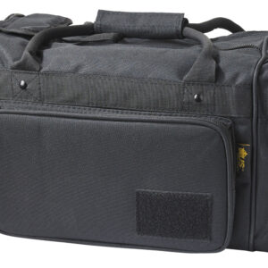 US PeaceKeeper P21115 Medium Range Bag Water Resistant Black 600D Polyester with Pockets, Removable Gun Rug, & Wraparound Handles 18" L x 10" H x 10" D Exterior Dimensions