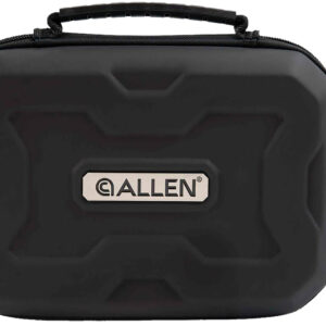 Allen 829 EXO Handgun Case Black Polymer, Molded Carry Handle, Egg Crate Foam & Lockable Zippers 9" x 6.25" Interior Dimensions