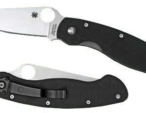 Spyderco C36GPE Military 4" Folding Modified Clip Point Plain CPM S30V Stainless Steel Blade/G10 Black Handle