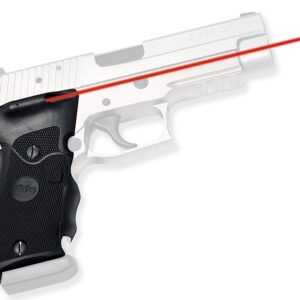 Crimson Trace 011100 Lasergrips  Fits Sig Sauer P220, Red Laser 633nM Wavelength 5mW Output, Black Polymer