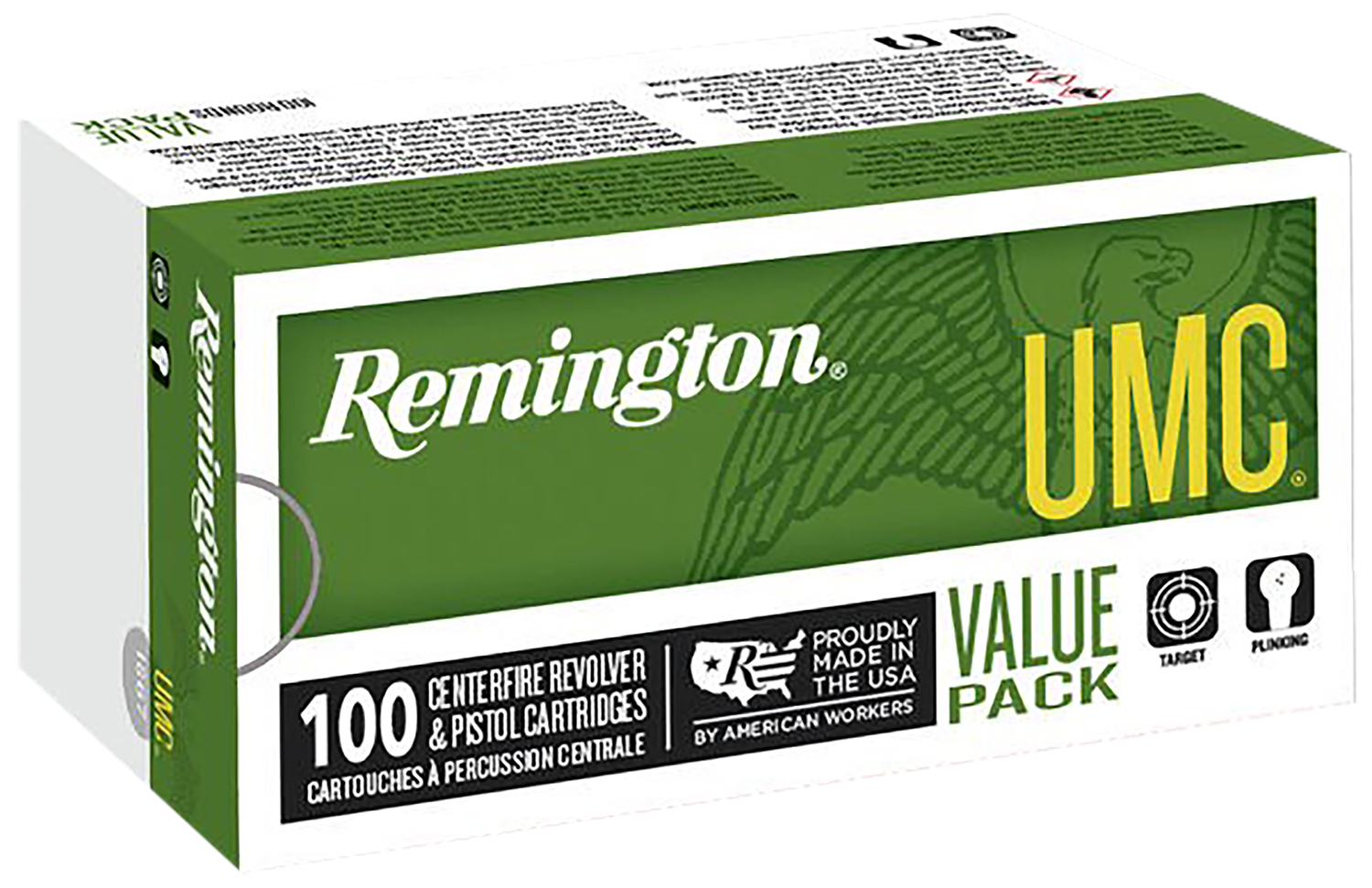 Remington Ammunition R23970 UMC Value Pack 357Mag 125gr Semi Jacketed Hollow Point 100 Per Box/6 Case