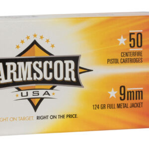 Armscor FAC94 USA 9mmLuger 124gr Full Metal Jacket 50 Per Box/20 Case