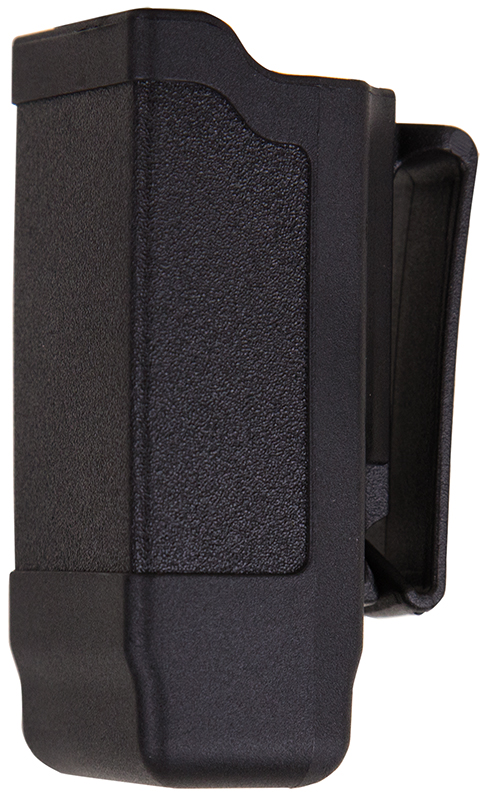 Blackhawk 410600PBK Single Mag Case Matte Black Polymer Belt Clip Compatible w/ Double Stack 9mm/10mm/40/45/357