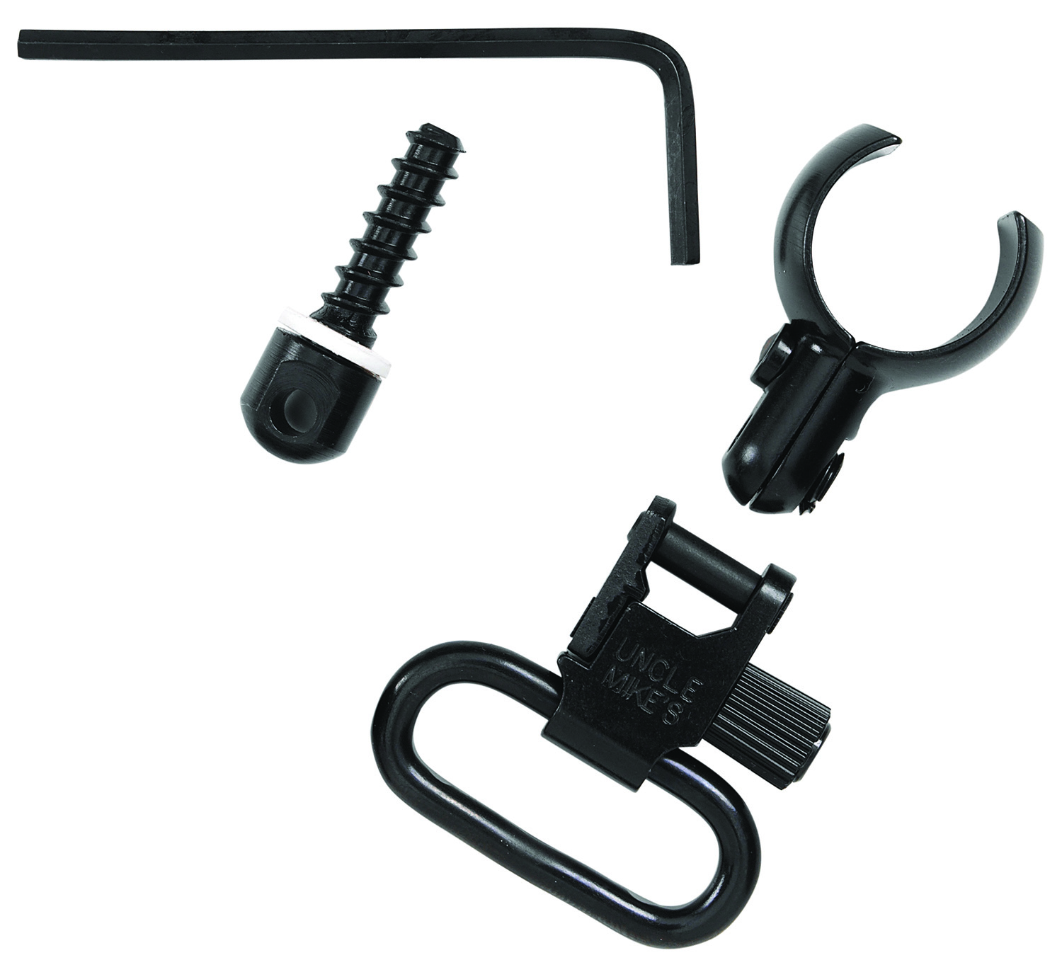 Uncle Mike's 13912 Magnum Band Swivel Set Quick Detach 115 CFL Tri-Lock Blued 1" Loop for .630-.675" Mag Tubes
