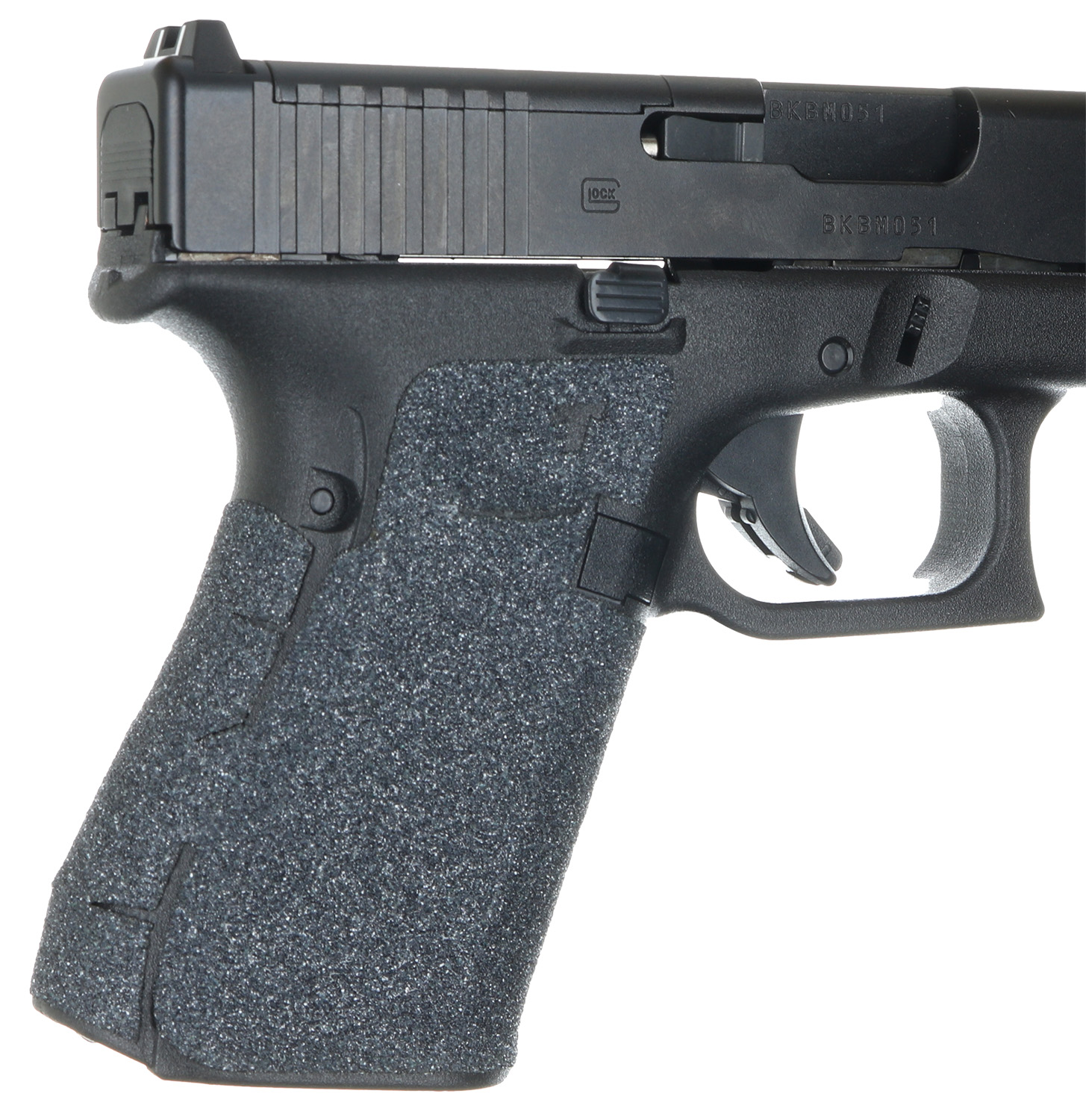 Talon Grips 382G Adhesive Grip Glock Gen5 19/23/25/32/38/44 w/No Backstrap, Black Textured Granulate