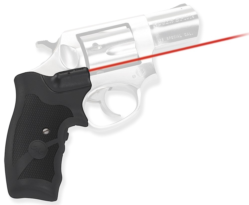 Crimson Trace 0119501 Lasergrips Fits Ruger SP101, Red Laser 633nM Wavelength 5mW Output, Black Polymer