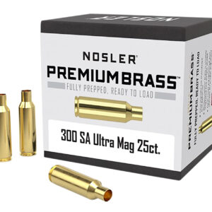 Nosler 10228 Premium Brass Unprimed Cases 300RemSAUM Rifle Brass 25/Box