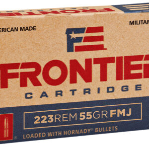 Frontier Cartridge FR100 Military Grade Varmint 223Rem 55gr Full Metal Jacket 20 Per Box/25 Case